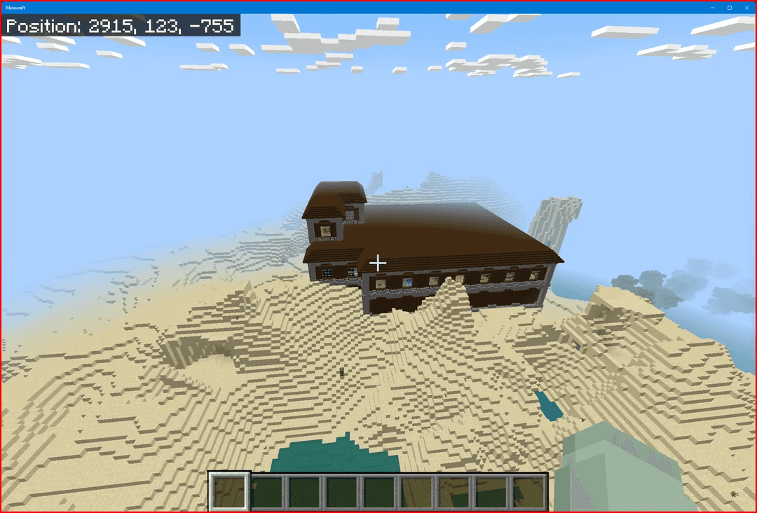 Minecraft Woodland Mansion in the Desert - Bedrock