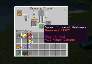 Splash Potion of Weakness